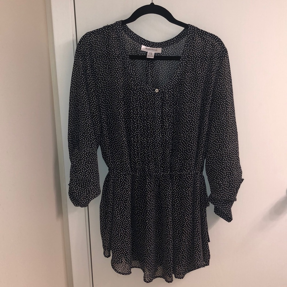 Plus size maternity blouse